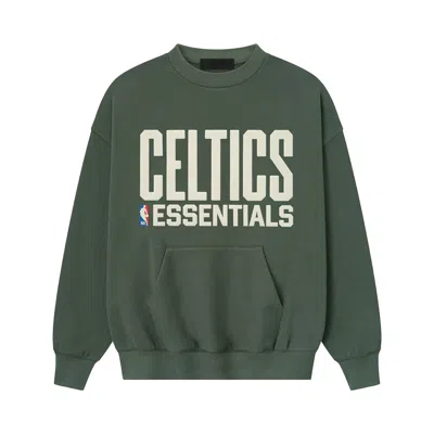 Pre-owned Essentials Fear Of God  X Nba Celtics Sport Crewneck 'balsam Green' | Men's Size M