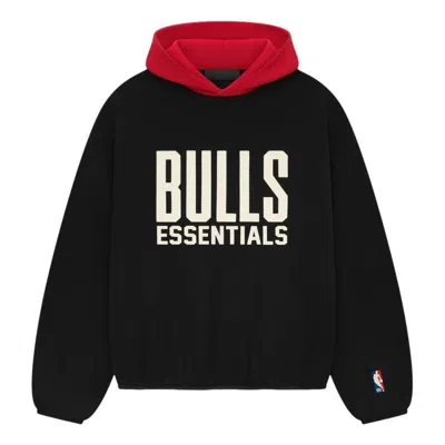 Essentials Fear Of God  X Nba Chicago Bulls Hoodie 'black Red'