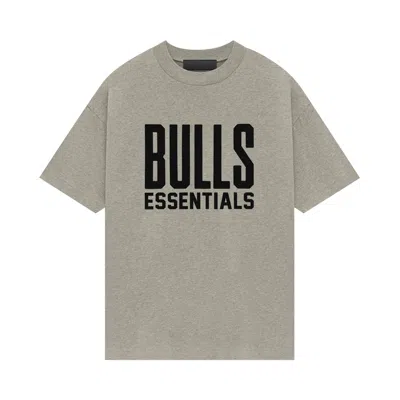 Pre-owned Essentials Fear Of God  X Nba Chicago Bulls Tee 'black White' | Men's Size L