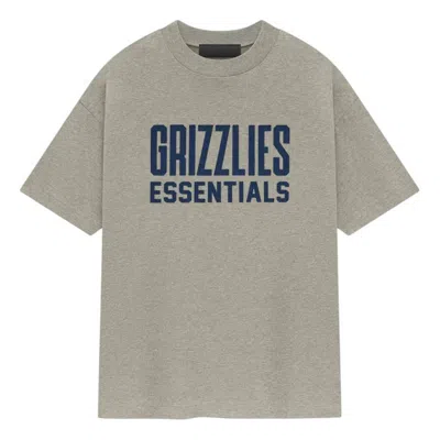Essentials Fear Of God  X Nba Grizzlies T-shirt 'warm Heather'