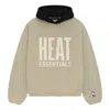 Essentials Fear Of God  X Nba Heat Hoodie 'wheat' In Neutral