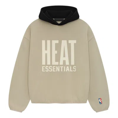 Essentials Fear Of God  X Nba Heat Hoodie 'wheat' In Neutral