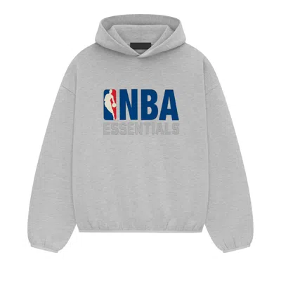 Pre-owned Essentials Fear Of God  X Nba Hoodie 'light Heather'