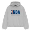 Essentials Fear Of God  X Nba Hoodie 'light Heather' In Gray