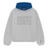 Essentials Fear Of God  X Nba Knicks Hoodie 'light Heather'