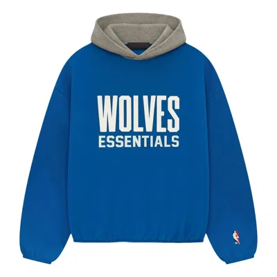 Essentials Fear Of God  X Nba Minnestota Timberwolves Hoodie 'blue'
