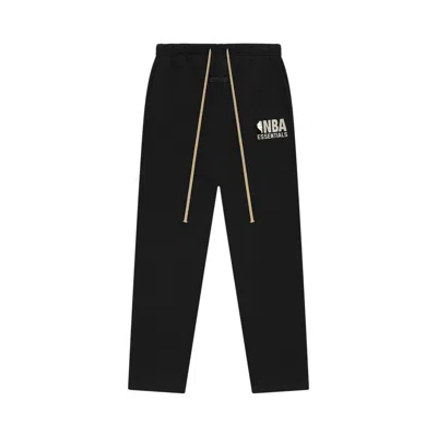 Pre-owned Essentials Fear Of God  X Nba Relaxed Sweatpants 'black' | Men's Size Xl