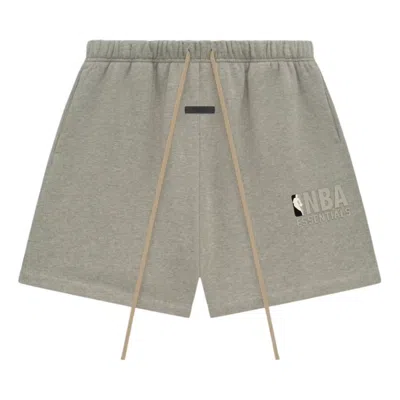 Essentials Fear Of God  X Nba Sweatshorts 'warm Heather' In Neutral