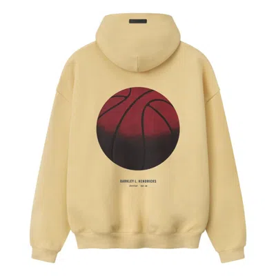 Essentials Fear Of God  X Nba X Barkley Hendricks 90s Hoodie 'italian Straw' In Nude