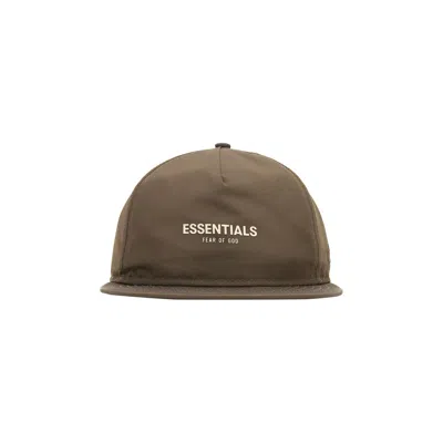 Pre-owned Essentials Fear Of God  X New Era Retro Crown 9fifty Strapback Cap 'brown' | Men's Size Onesize
