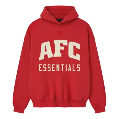 Essentials Fear Of God  X Nfl Fw25 American Sport Hoodie 'red'