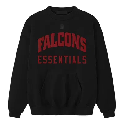 Essentials Fear Of God  X Nfl Fw25 Falcons Sport Crewneck 'black'