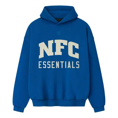 Essentials Fear Of God  X Nfl Fw25 National Sport Hoodie 'blue'