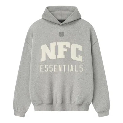 Essentials Fear Of God  X Nfl Fw25 National Sport Hoodie 'concrete Heather' In Multi