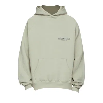 Pre-owned Essentials Fear Of God  X Ssense Kids Pullover Hoodie 'concrete' | Green | Kid's Size -2.5