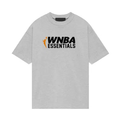 Pre-owned Essentials Fear Of God  X Wnba Tee 'light Heather' | Grey | Men's Size Xxs In Gray