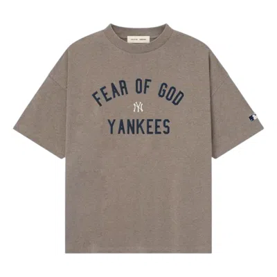 Essentials Fear Of God  Yankees 90s Tee 'homestead Heather' In Green