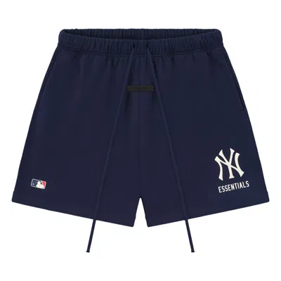 Pre-owned Essentials Fear Of God  Yankees Classic Sweatshort 'midnight Navy' | Blue | Men's Size Xl