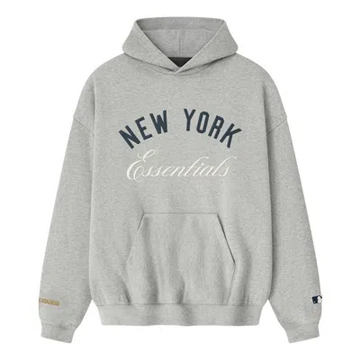 Essentials Fear Of God  Yankees Stadium Sport Hoodie 'concrete Heather' In Gray