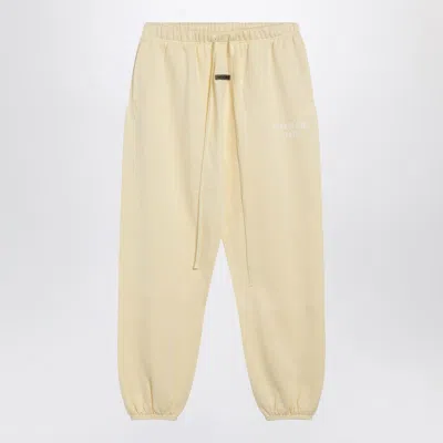 Essentials Fear Of God  Yellow Jogging Pants With Logo In Neutral