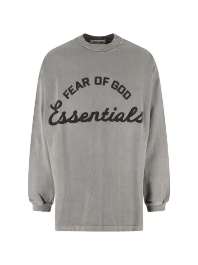 Essentials Fear Of God -inspired 100% Cotton Mini Logo T-shirt For Men In Gray