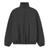 Essentials Tech Nylon Half Zip Track Jacket In Black