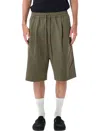 Essentials Drawstring Bermuda Shorts In Green