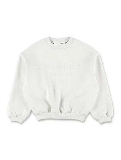Essentials Fear Of God Kids' Essential Comfort Crewneck Sweatshirt In Oatmeal Heather