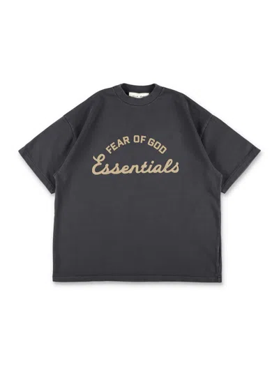 Essentials Fear Of God Kids Oversized 90s Inspired Graphic T-shirt In Black