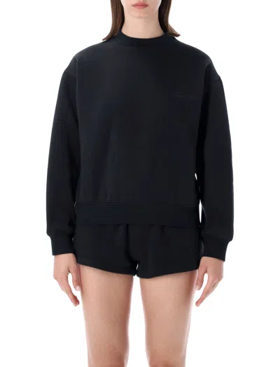 Essentials Fear Of God Relaxed Fit Fleece Crewneck Sweatshirt In Vintage Black