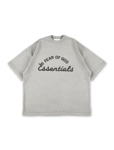 Essentials Kids'  Fear Of God T Shirts And Polos In Gray