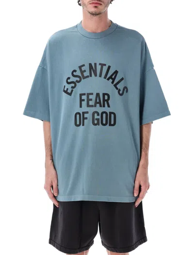 Essentials Fear Of God T Shirts And Polos In Blue