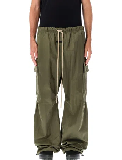 Essentials Fear Of God Textured Nylon Field Pant In Miulitary