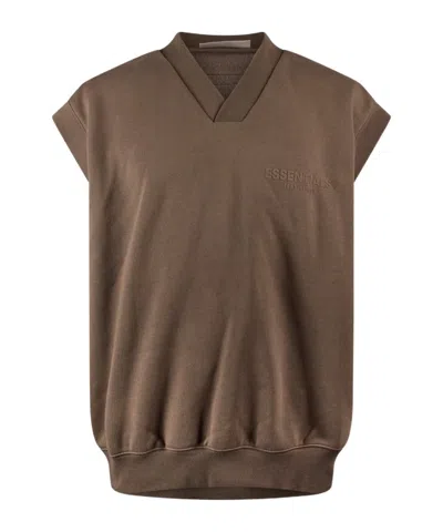 Essentials Fge Vnck Swtvst Sn99 In Brown