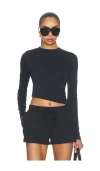 Essentials Fitted Longsleeve Tee In Black