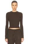 Essentials Fitted Sweater In Brown
