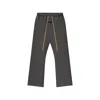 Essentials Flared Drawstring Track Pants In Gray