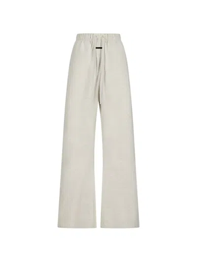 Essentials Flared Track Pants In White