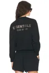 Essentials Fleece Classic Fit Crewneck In Black