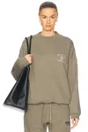 Essentials Fleece Crewneck In Heather Gray