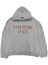 Essentials Fleece Hooded Sweatshirt In Gray