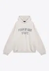 Essentials Fleece Logo Hooded Sweatshirt In White