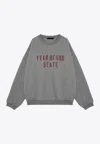 Essentials Fleece Logo Sweatshirt In Gray