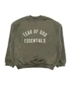 Essentials Fleece Round-neck Sweatshirt In Green