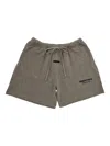 Essentials Fleece Shorts In Brown