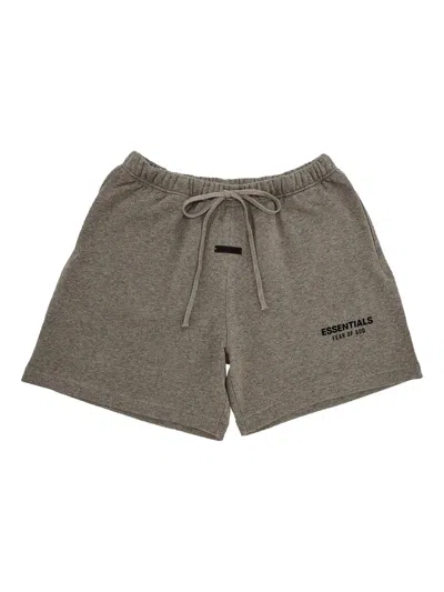 Essentials Fleece Shorts In Brown