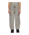 Essentials Fleece Straight-leg Track Pants In Gray