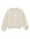 Essentials Kids Beige Fleece Crewneck Sweatshirt In Neutral