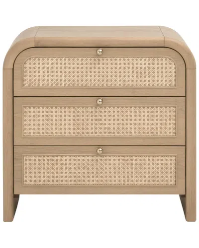 Essentials For Living Cannes 3-drawer Nightstand In Brown