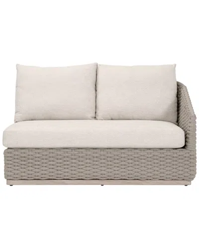 Essentials For Living Caspian Outdoor Modular Right Facing 1-arm Sofa In Brown